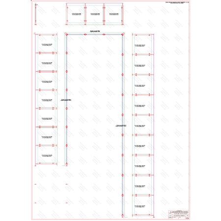 ES GLASS PANEL 3 boki dł. 6512 mm 2836 mm 9084 mm wys.1100 mm