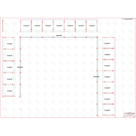 ES GLASS PANEL 3 boki dł. 5186 mm 6748 mm 6844 mm wys.1100 mm