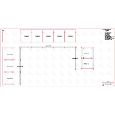 ES GLASS PANEL 3 boki dł. 3184 mm 4797 mm 1832 mm wys.1100 mm