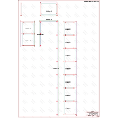 ES GLASS PANEL 3 boki dł. 1936 mm 1336 mm 7356 mm wys.1100 mm