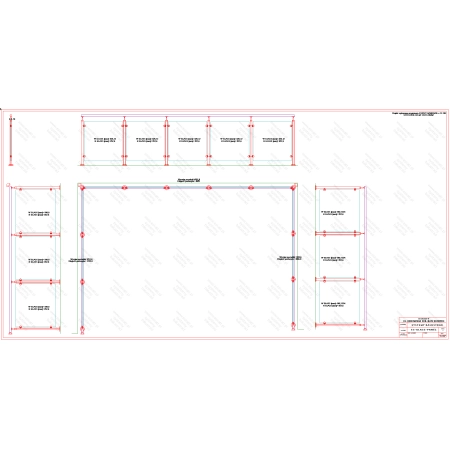 ES GLASS PANEL 3 boki dł. 3094 mm 4605 mm 3008 mm wys.1100 mm