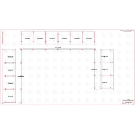 ES GLASS PANEL 3 boki dł. 4478 mm 6268 mm 3288 mm wys.1100 mm