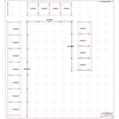 ES GLASS PANEL 3 boki dł. 7457 mm 3552 mm 3877 mm wys.1100 mm