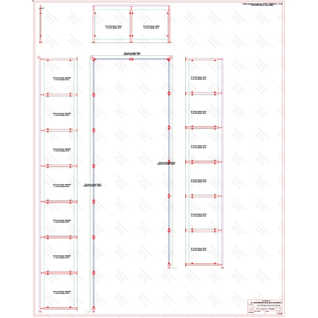 ES GLASS PANEL 3 boki dł. 7295 mm 2237 mm 6022 mm wys.1100 mm