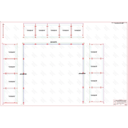 ES GLASS PANEL 3 boki dł. 4491 mm 4534 mm 4406 mm wys.1100 mm