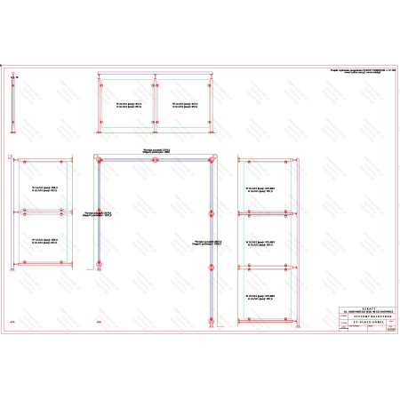 ES GLASS PANEL 3 boki dł. 1917 mm 2062 mm 2940 mm wys.1100 mm