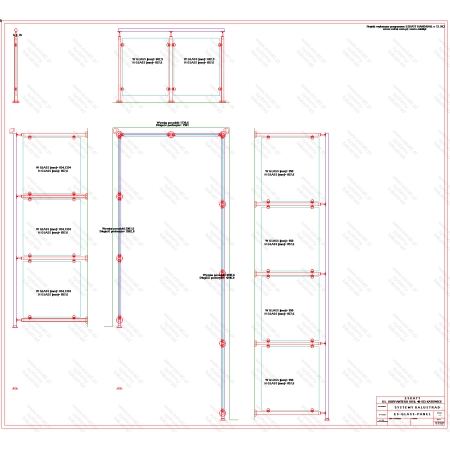 ES GLASS PANEL 3 boki dł. 2804 mm 1581 mm 4188 mm wys.1100 mm