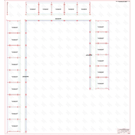 ES GLASS PANEL 3 boki dł. 9278 mm 5373 mm 5697 mm wys.1100 mm