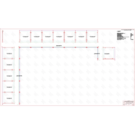 ES GLASS PANEL 3 boki dł. 5133 mm 7152 mm 1095 mm wys.1100 mm