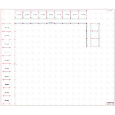 ES GLASS PANEL 3 boki dł. 9636 mm 8578 mm 2751 mm wys.1100 mm