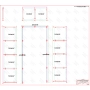 ES GLASS PANEL 3 boki dł. 4431 mm 1943 mm 4346 mm wys.1100 mm