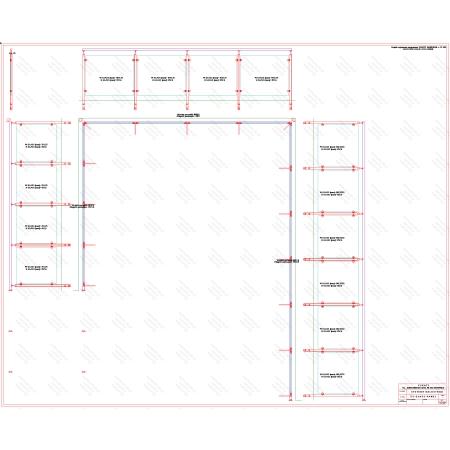 ES GLASS PANEL 3 boki dł. 3513 mm 4451 mm 5856 mm wys.1100 mm