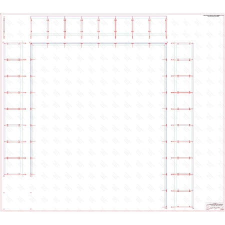 ES GLASS PANEL 3 boki dł. 7620 mm 7872 mm 9506 mm wys.1100 mm