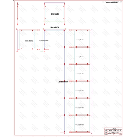 ES GLASS PANEL 3 boki dł. 1166 mm 1189 mm 5900 mm wys.1100 mm
