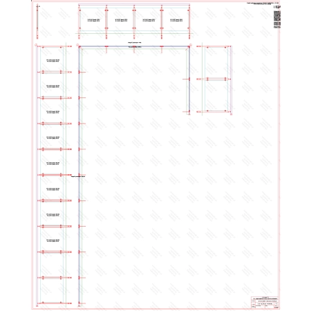 ES GLASS PANEL 3 boki dł. 9585 mm 4142 mm 2471 mm wys.1100 mm