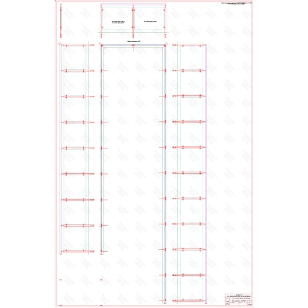ES GLASS PANEL 3 boki dł. 7936 mm 2493 mm 9823 mm wys.1100 mm