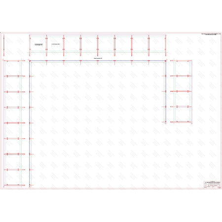 ES GLASS PANEL 3 boki dł. 7549 mm 8258 mm 3740 mm wys.1100 mm