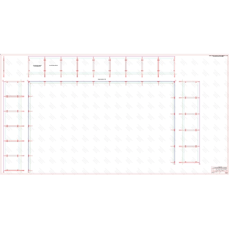 ES GLASS PANEL 3 boki dł. 5591 mm 9148 mm 5087 mm wys.1100 mm