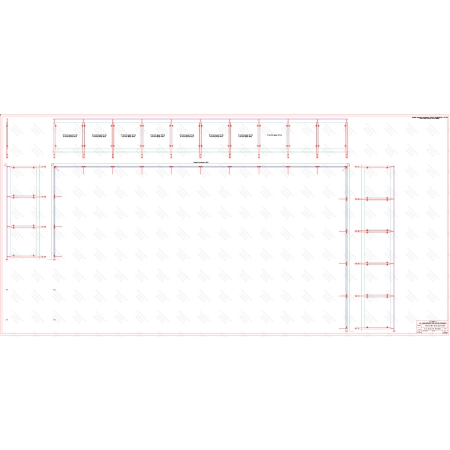 ES GLASS PANEL 3 boki dł. 2989 mm 9622 mm 5333 mm wys.1100 mm