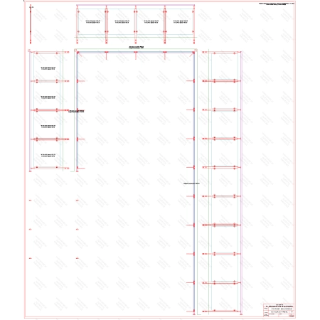 ES GLASS PANEL 3 boki dł. 3883 mm 3907 mm 8617 mm wys.1100 mm