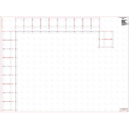 ES GLASS PANEL 3 boki dł. 9107 mm 9688 mm 1865 mm wys.1100 mm