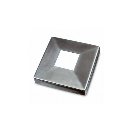 Rozeta maskująca płaska wew. 40x40 mm; zew. 108x108 mm, stal nierdzewna AISI 304, Satyna