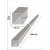 Profil 60x60x2  mm ze stali nierdzewnej AISI 304, 1 mb, Satyna
