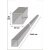 Profil 80x80x2  mm ze stali nierdzewnej AISI 304, 3 mb, Satyna
