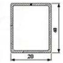 Profil 40x20x2  mm ze stali nierdzewnej AISI 304, 3 mb, Satyna
