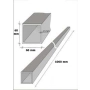 Profil 60x60x2  mm ze stali nierdzewnej AISI 304, 1 mb, Satyna