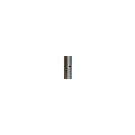 Słupek Ø42,4 mm z 1 otworem przelotowym 8 mm na zamocowanie łącznika linki Ø4mm AISI 304, mocowanie pochwytu przegubowe, Satyna